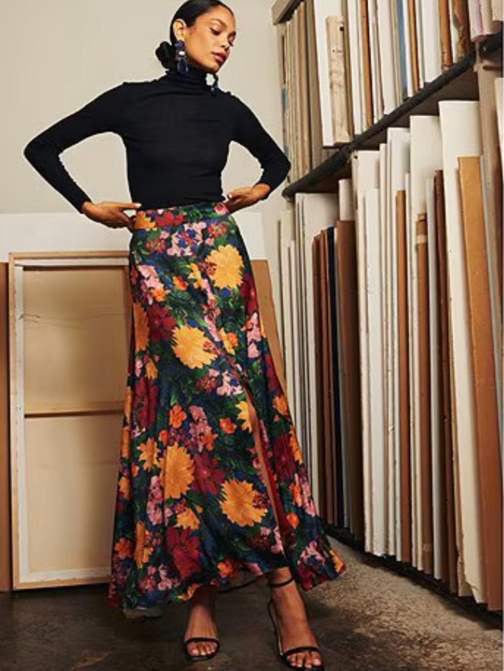 Abbey Glass Savannah Skirt Full Bloom Satin